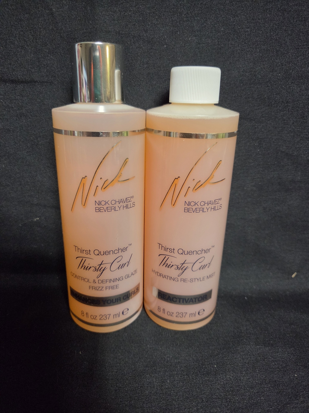 Sealed Nick Chavez Thirsty Curl Glaze & Hydrating Re-Style Mist Set - 8oz Duo